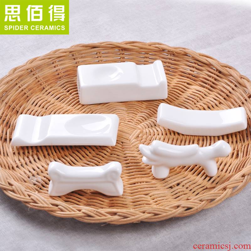 Think hk to 10 packages mail chopsticks holder, ceramic creative amphibious ceramic Japanese chopsticks chopsticks chopsticks pillow chopsticks holder frame