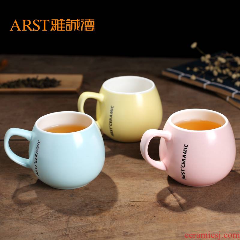 Ya cheng DE dazzle see colour cup small capacity carol glass ceramic cup children milk cup cup sample tea cup package mail