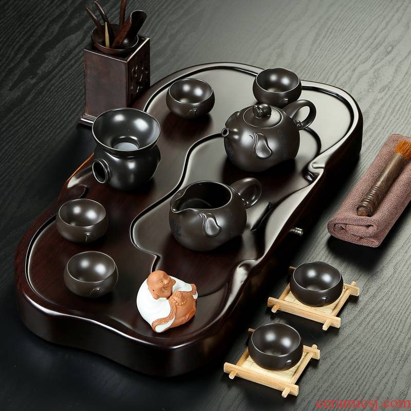 Friend is ceramic tea set brother your up up of a complete set of kung fu tea set the whole piece of ebony tea tray tea table