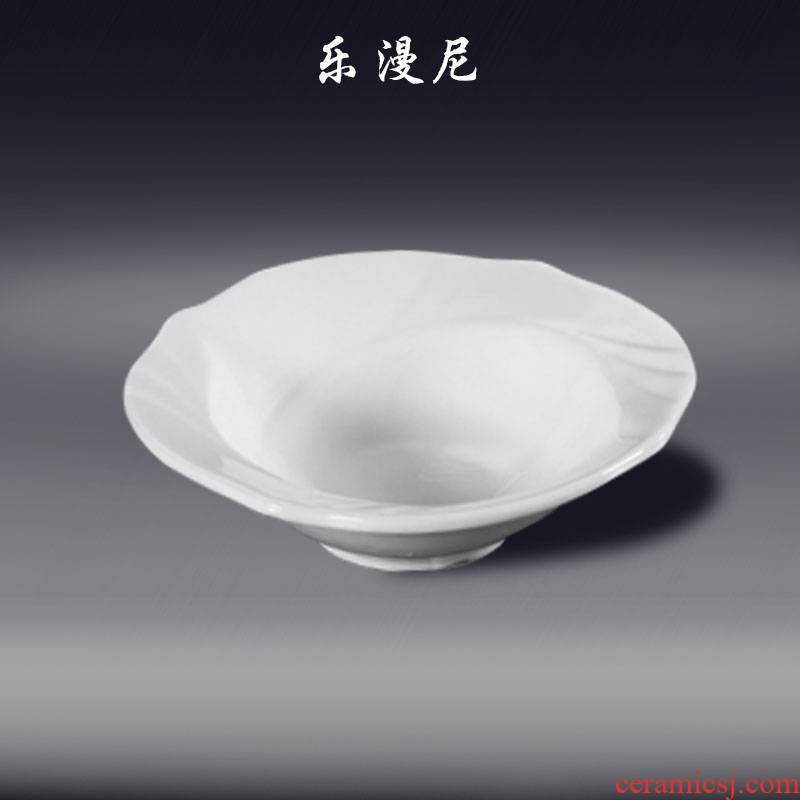 Le diffuse, fung wings - 5 inch bowl of pure white ceramic tableware rainbow such as bowl of porridge bowl of soup bowl bowl has a complete set of table