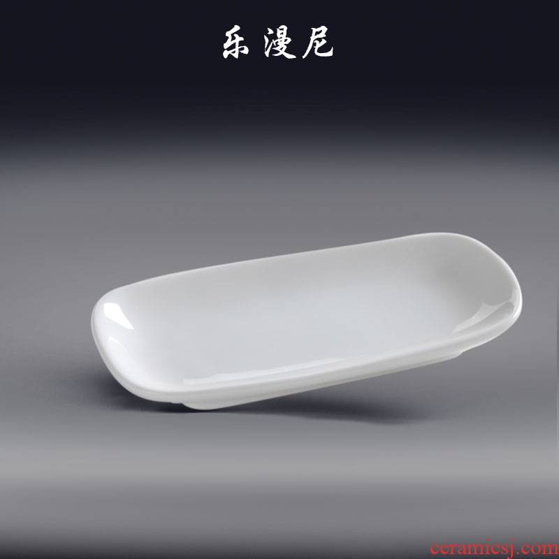 Le diffuse - tall towel plate - it. Fluorescent chaozhou porcelain | eat dish of pure white | | dessert plate ceramic of cold dishes