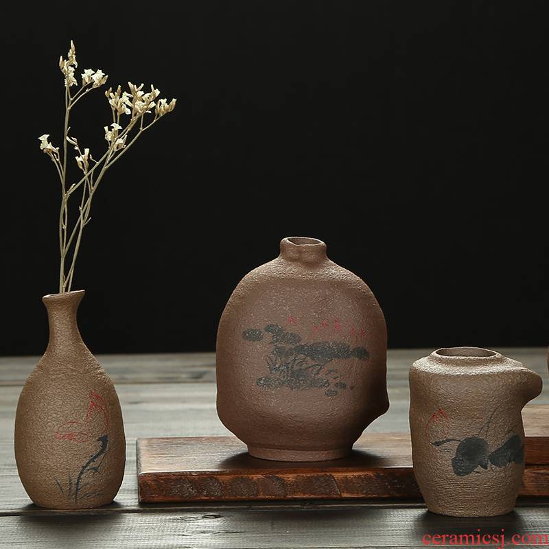 Friends ShangTao mud floret hand - made floret bottle household act the role ofing is tasted the mini plug-in ceramics crafts are fashionable flower implement