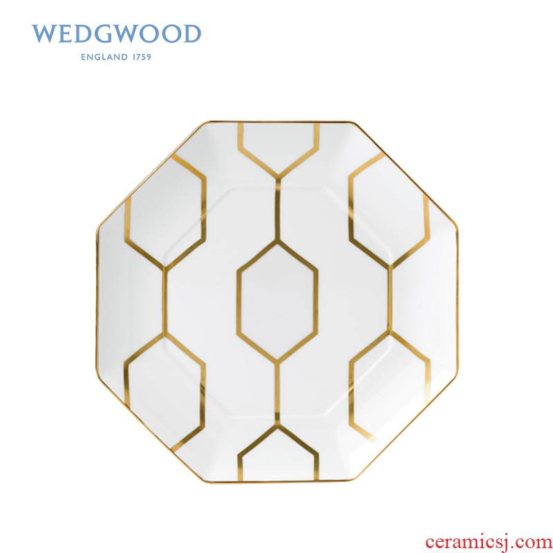 British Wedgwood Arris iris series 23 cm ipads porcelain white star plate snack plate