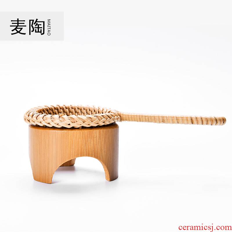 MaiTao bamboo has autumn tea filter hand - woven rattan mesh filter) mesh tea strainer kung fu tea tea accessories