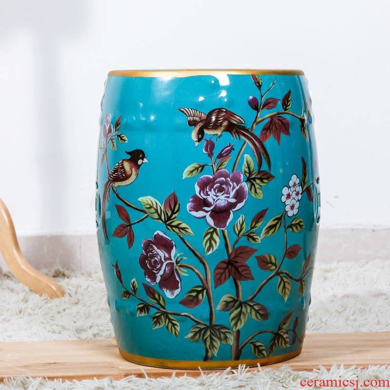 Modern Chinese ceramic drum who in shoes who dresser who bar who furniture creative decoration furnishing articles of handicraft