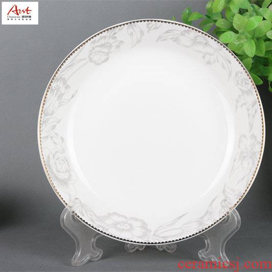A proud Arst/ya cheng DE snow winter jasmine 7-8 rice dish dish soup plate ceramic set tableware ceramic deep plate