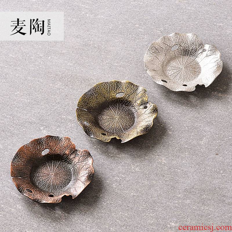 MaiTao tin cup mat copper metal any zinc alloy round square cup mat tea tea accessories with zero