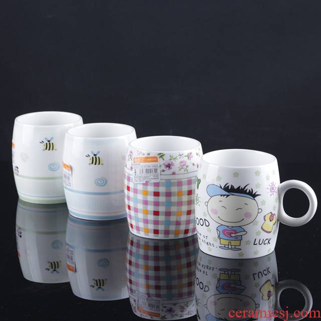 Arst/ya cheng DE PanPanBei ceramic drinking cup cartoon cup express cup with a cup of milk tea