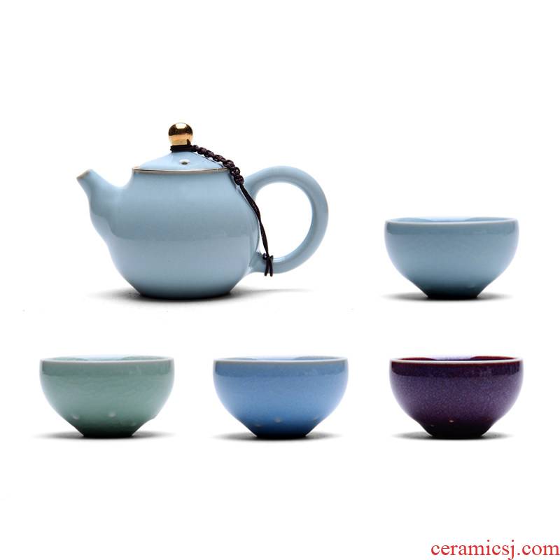 Mingyuan FengTang authentic ruzhou your up of origin of a complete set of the kung fu tea set your porcelain masterpieces all checking gift boxes the teapot