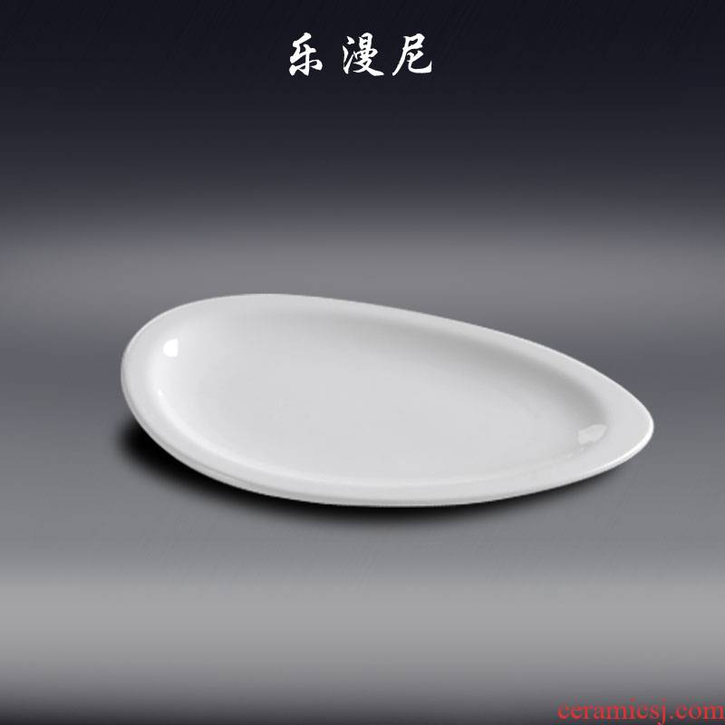 Le diffuse, melon seeds plate pure white ceramic tableware cooking hot plates with large banquet with plate