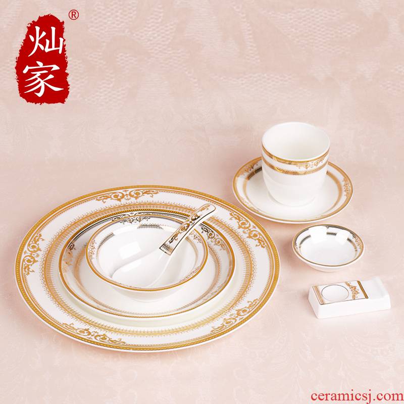 Can is continental food steak house of disc ceramic dishes suit western creative hotel table plate suit