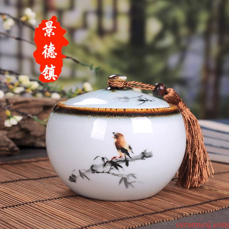 Jingdezhen ceramic tea pot number after quaint fix bamboo green tea POTS seal tea pot