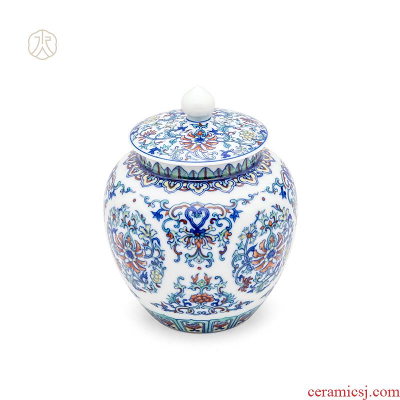 Cheng DE xuan 50, jingdezhen porcelain pure hand - made kung fu tea set gift bucket color tea pot lotus fragrance