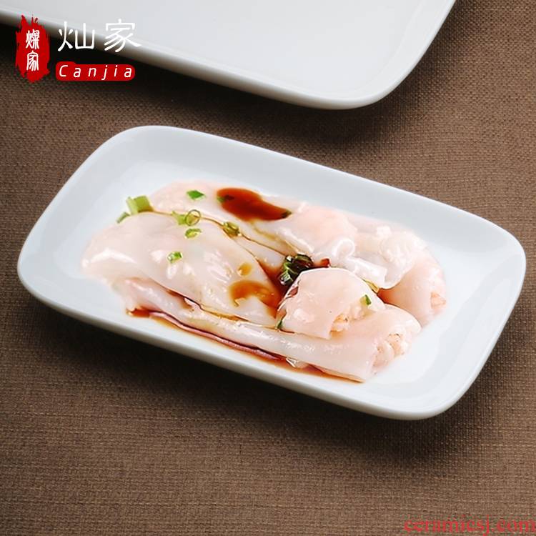 Japanese dishes ceramics tableware suit individuality creative rectangular dish dish hot pot dish plate gifts