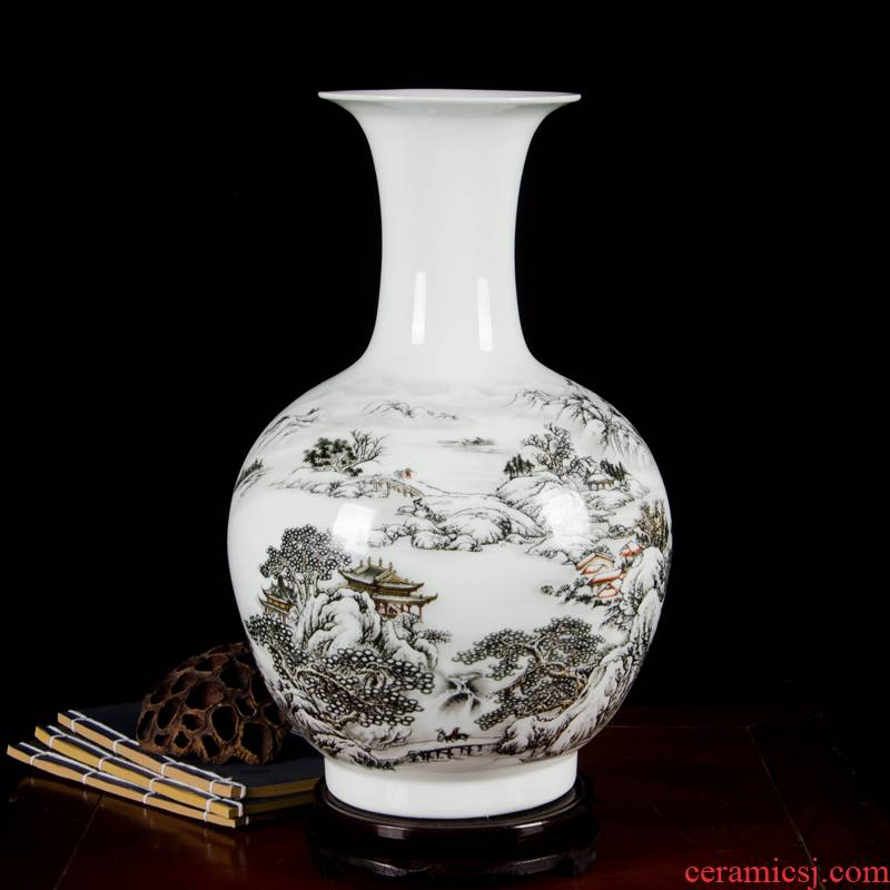 Antique porcelain enamel cb95 jingdezhen ceramics, vases, flower arrangement, home furnishing articles sitting room adornment handicraft