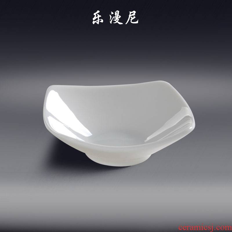 Le diffuse, - 3 inches four flavor dish - hotel tableware hotpot sauce dab of pure white ceramic disc sauce