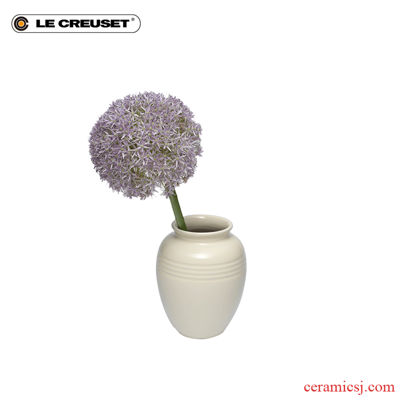 France 's LE CREUSET cool color stoneware small vase