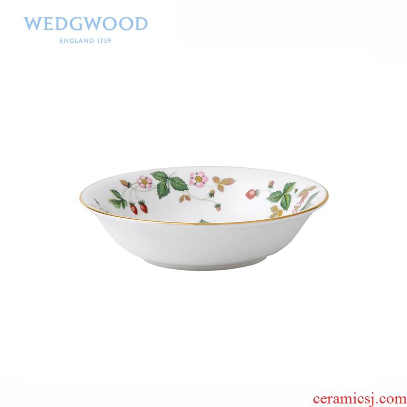 Wedgwood Wild Strawberry Wild Strawberry 16 cm ipads China breakfast cereal bowl + WMF dinner spoon
