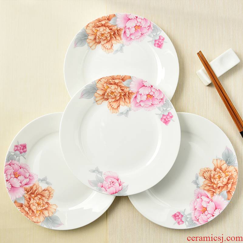 Ceramic plate plate plate ipads porcelain child deep dish dish soup plate FanPan pack dumpling dish 4 mail