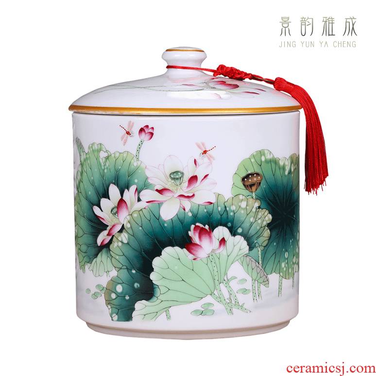 Chinese jingdezhen ceramics ceramic pot storage tank soft outfit general moisture storage tanks m canned tea POTS