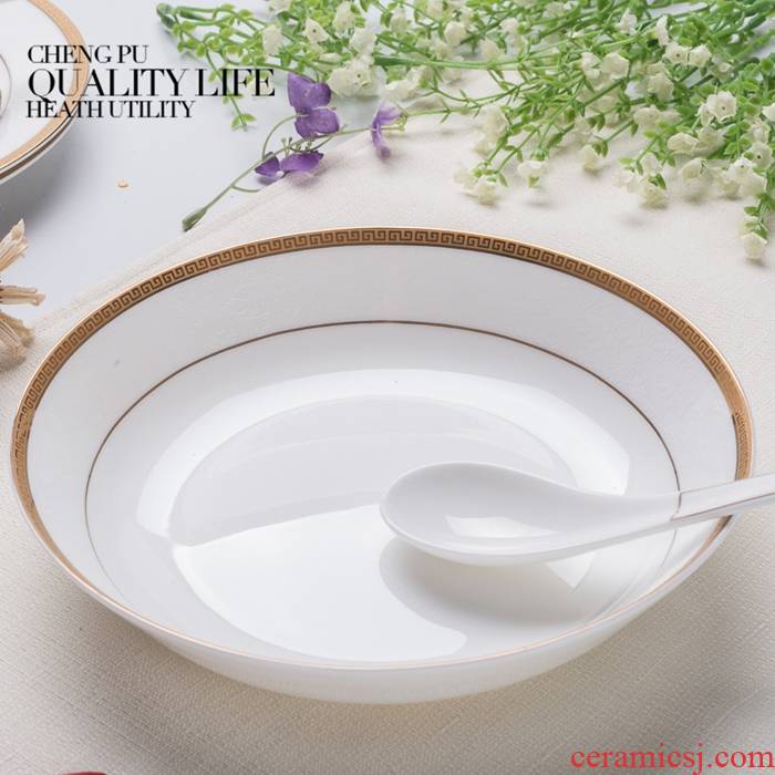 0 deep LIDS, the ceramic plate ipads porcelain tableware FanPan dumplings plate flat circular plate western dishes