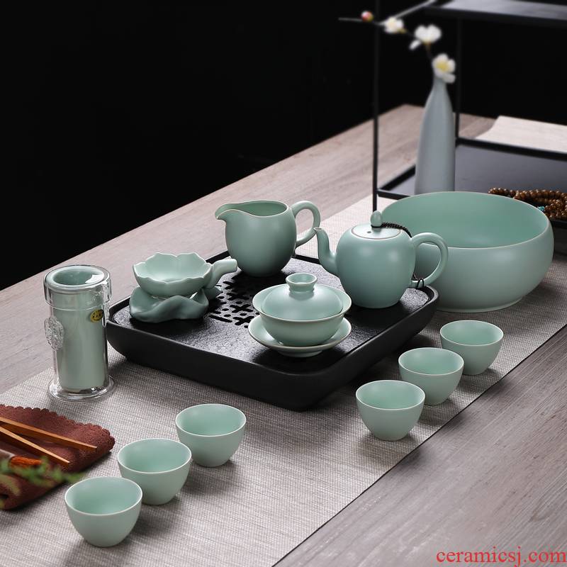 Friends is a complete set of your up kung fu tea set to open the slice your porcelain ceramic tea set the teapot tea wash to wash cup of black tea