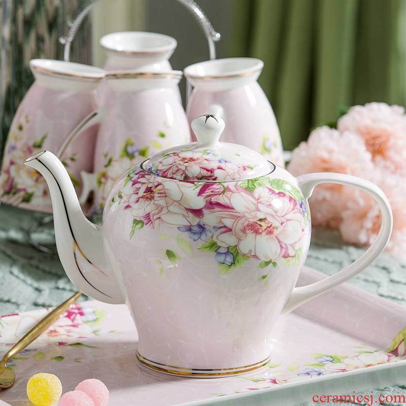 Ceramic teapot large household teapot large capacity filter flower pot teapot ipads China heat cold water