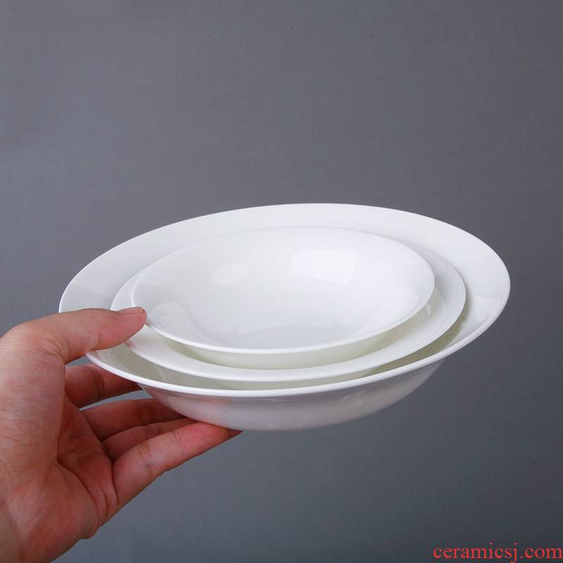 Tangshan ipads porcelain tableware ceramic bowl household rainbow such as bowl bowl dish dish sauce bowl rice bowls white bowls