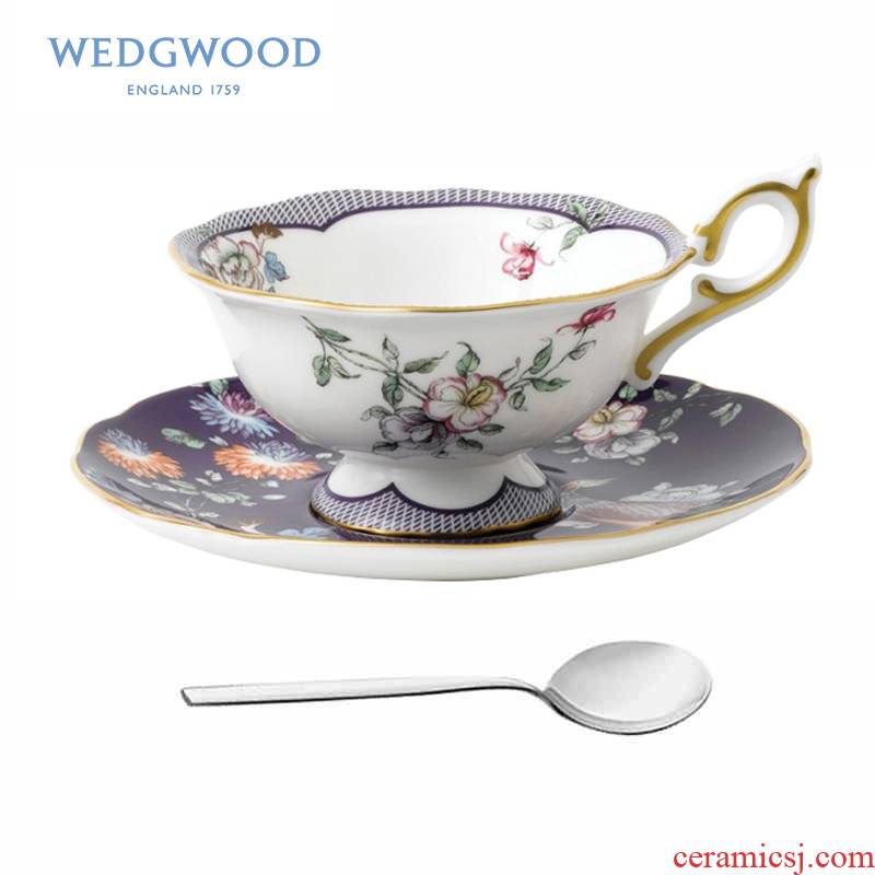 British Wedgwood Wonderlust strelitzia reginae ipads porcelain cup dish suit + WMF run out