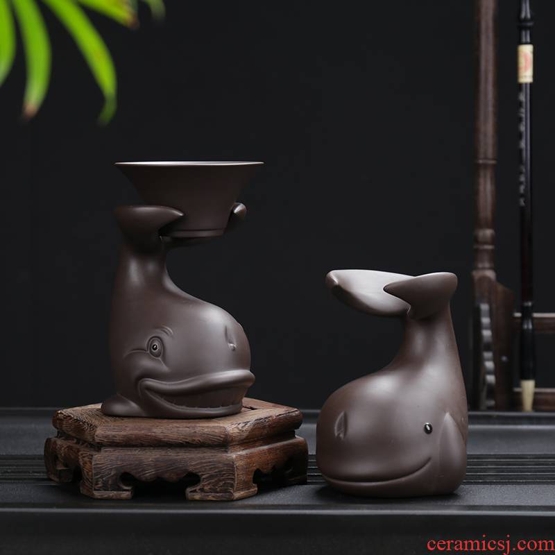 Violet arenaceous creative) kung fu tea set filter network frame tea accessories play home furnishing articles tea to keep water
