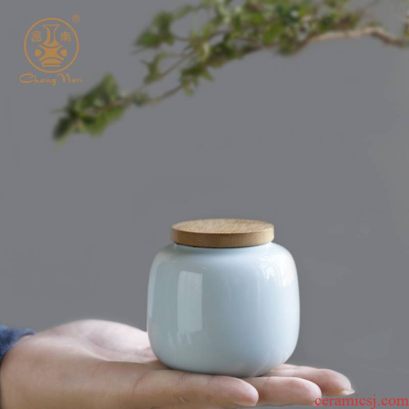 Chang south small caddy fixings ceramic POTS and POTS of tea box mini portable travel home seal pot