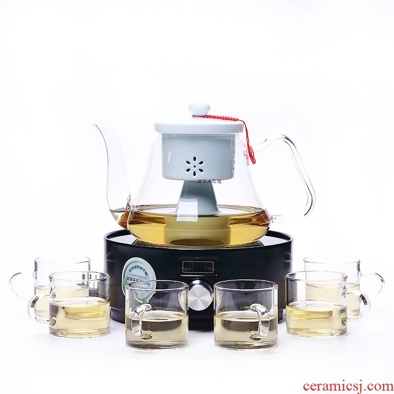 Chiang kai - shek glass tea steamer to cook tea, black tea pu - erh tea boiling steam tea teapot electrothermal TaoLu kettle