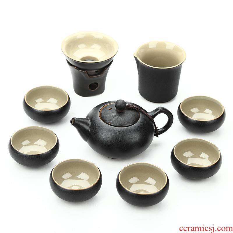 Zen tea set a complete set of ceramic kung fu tea set gift teapot tea cups tureen tea set