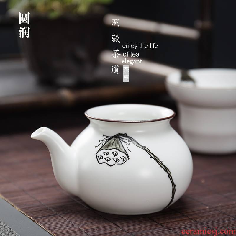Building In hand - made ceramic fair keller kung fu tea set zero distribution of tea ware and cup and cup, dehua hand - made tea sea