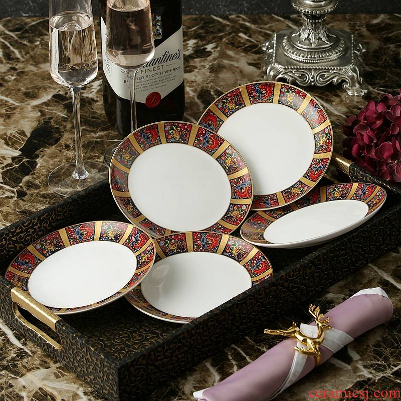 Small ceramic plate 6 inches plate household taste dish plate vomit ipads creative dish of sauce dips snack dish meal