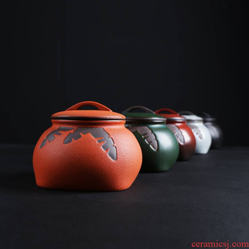 Ceramic seal pot home make tea tea caddy fixings zero with kung fu tea tea urn storage box