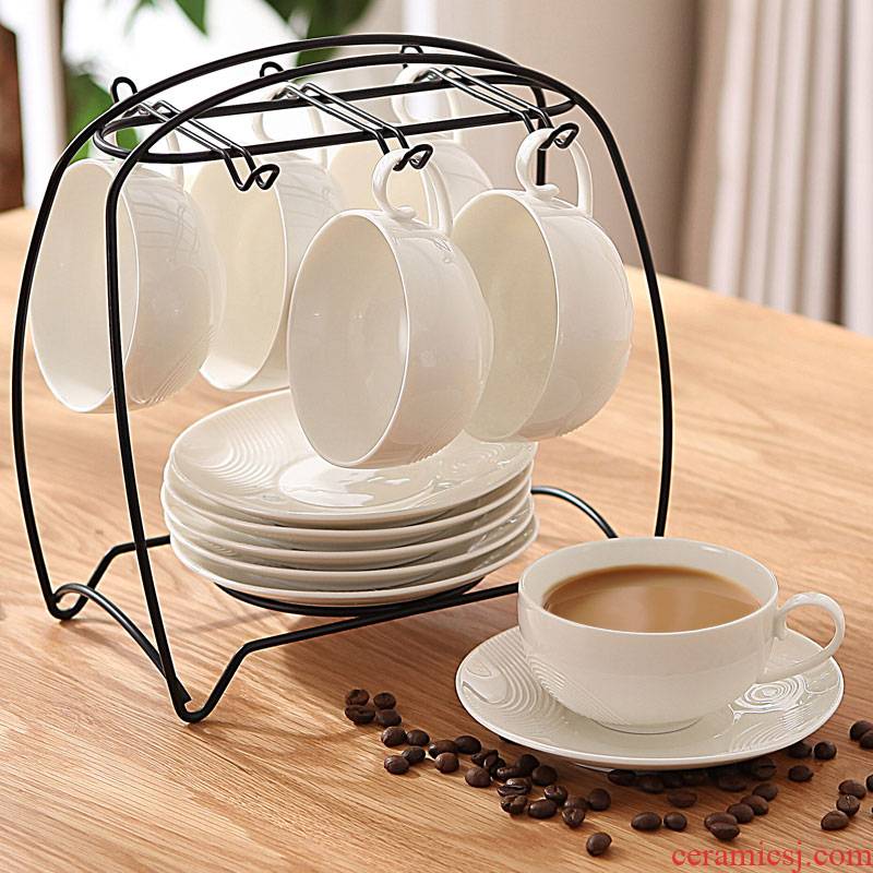 Annual gift gift white ceramic tea sets suit keller European coffee cup teapot tea set
