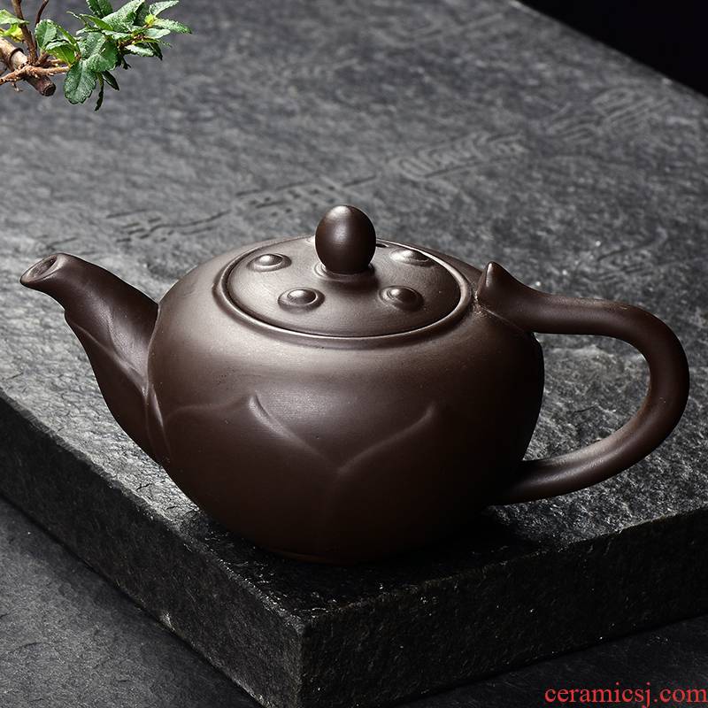 Undressed ore yixing purple clay teapots purple sand tea ware kung fu tea pu 'er tea teapot with a filter
