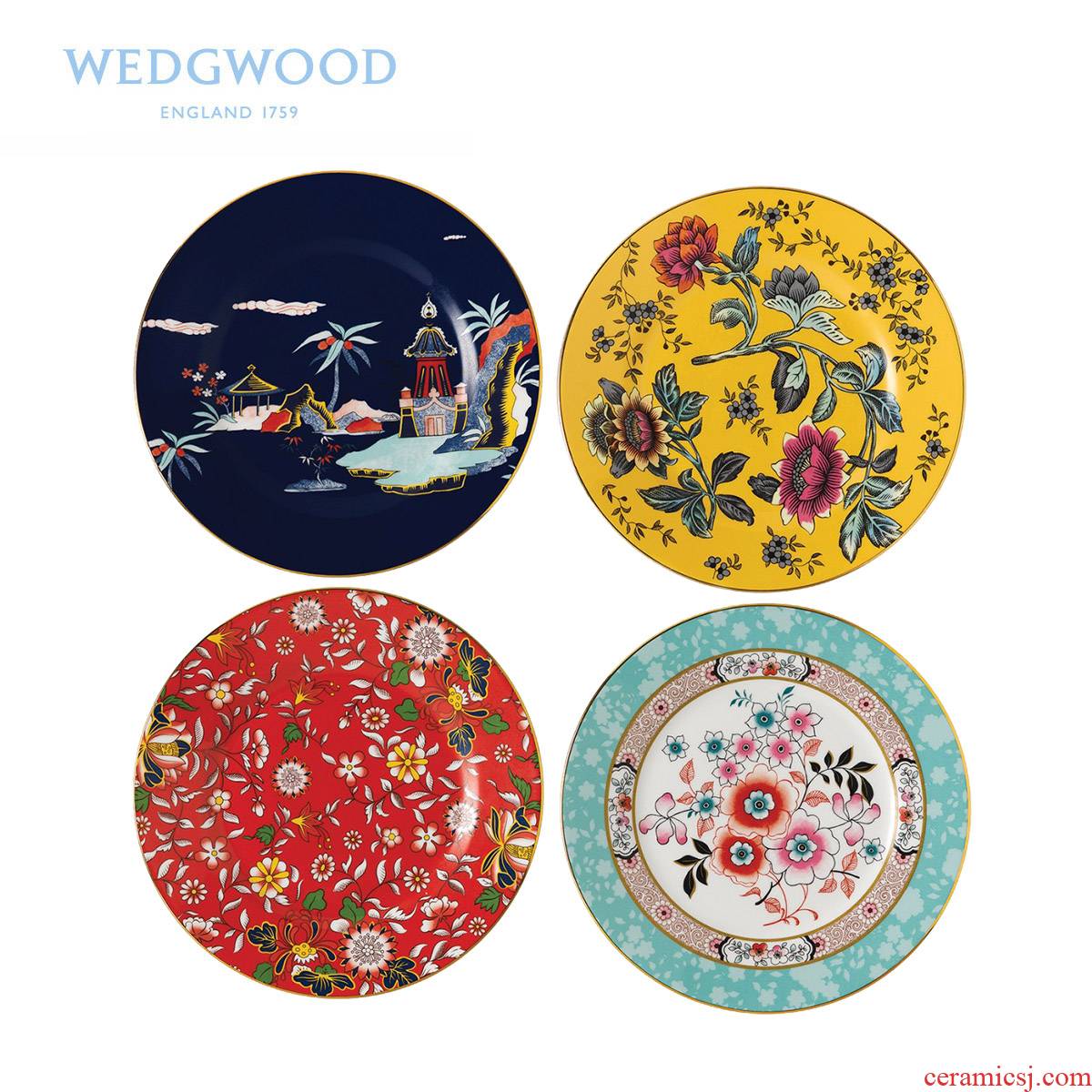 British Wedgwood roaming the condition four series of 20 cm ipads porcelain plate to decorate/snack plate