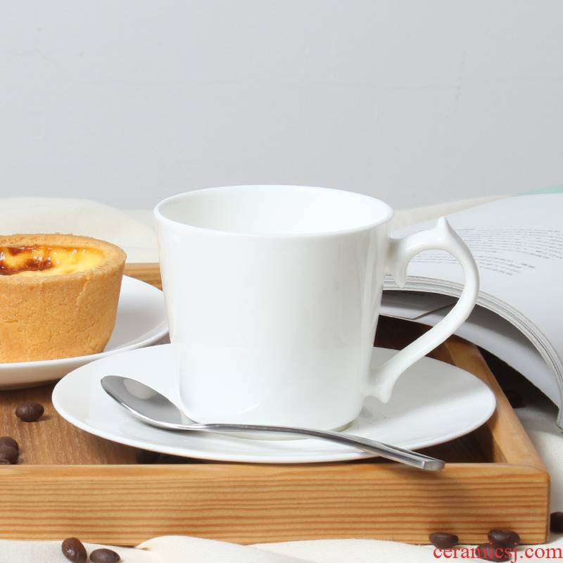Pure white household European contracted ipads China coffee cups and saucers red cup coffee cups of coffee cup set