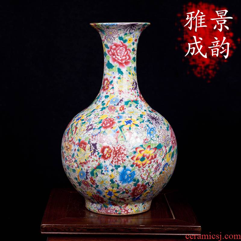 Jingdezhen ceramic manual pick flower vases, flower arranging furnishing articles household act the role ofing is tasted, the sitting room porch decoration craft porcelain