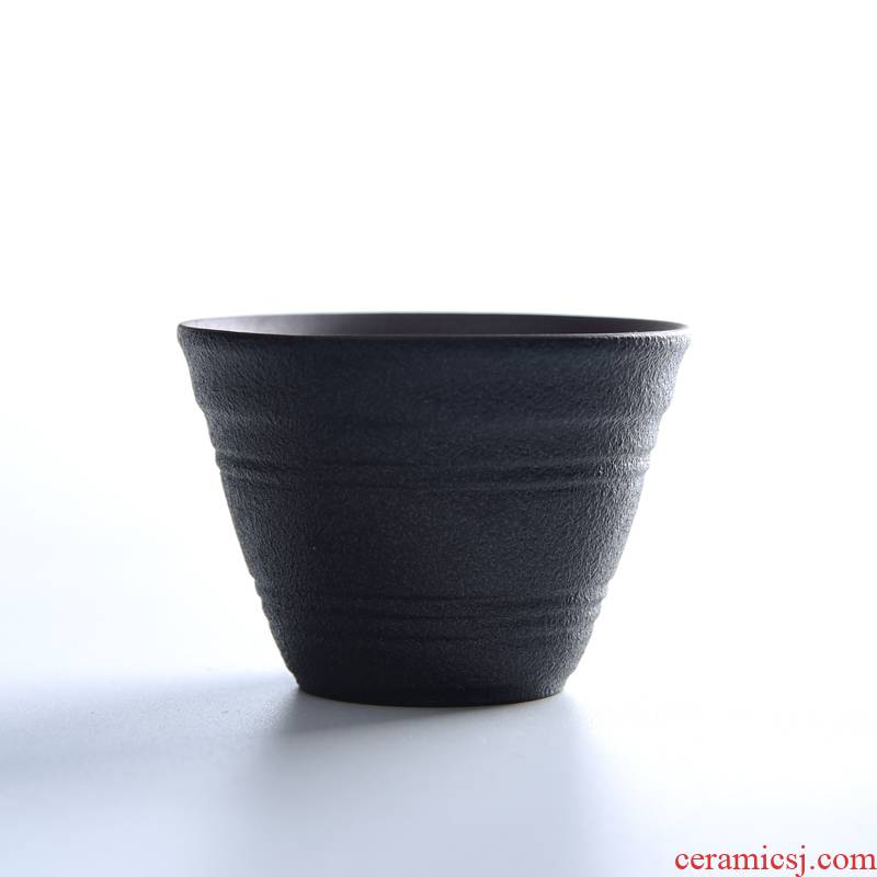 The Sample tea cup of black ceramic kung fu tea master individual single CPU Japanese violet arenaceous coarse pottery small cups of tea cups