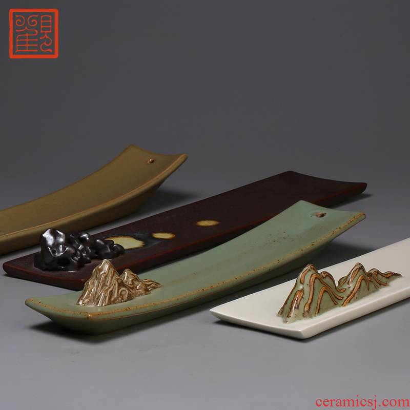 Restoring creative ceramics museum line xiang xiang put incense plate ta lie the present incense plate zen head