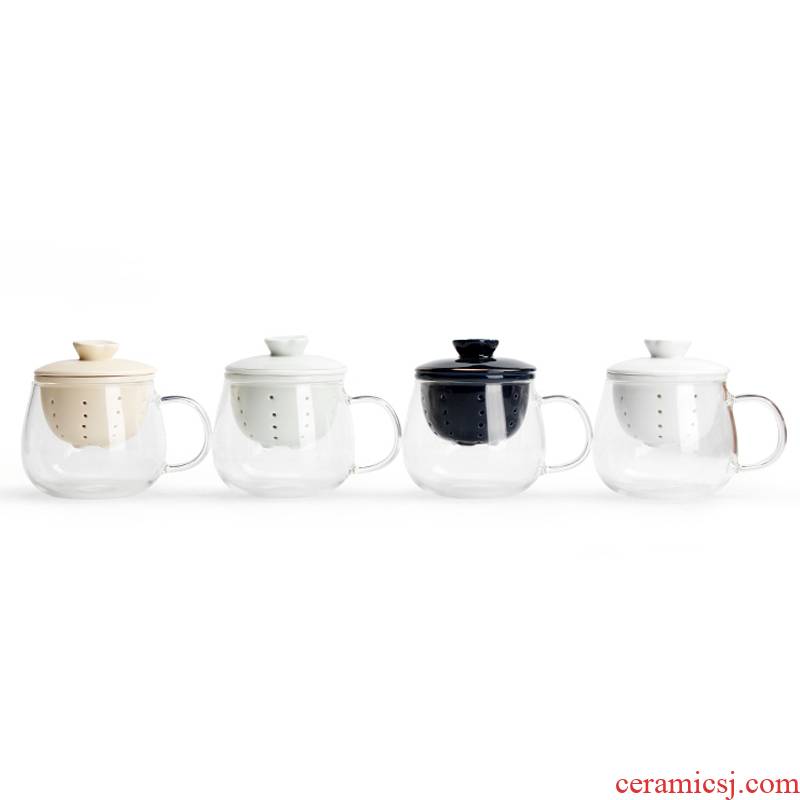 Mr [proprietary] nanshan glass mercifully cup of ceramic filter cup office scented tea cups