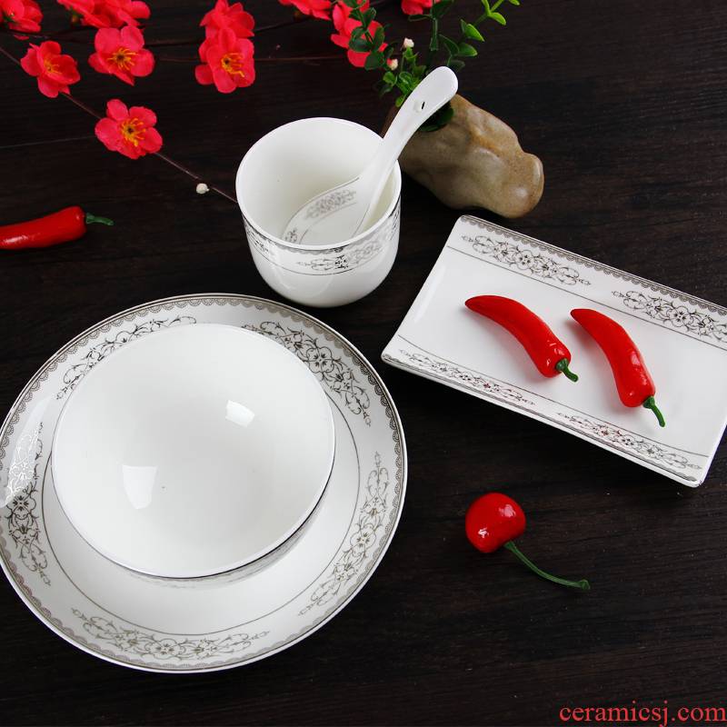 Hotel with porcelain table setting liling porcelain single tableware suit your job security household porcelain cups covered six times