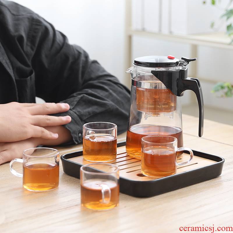Hin reputation ceramic | elegant can unpick and wash the filter tank glass household take the teapot tea cup tea set