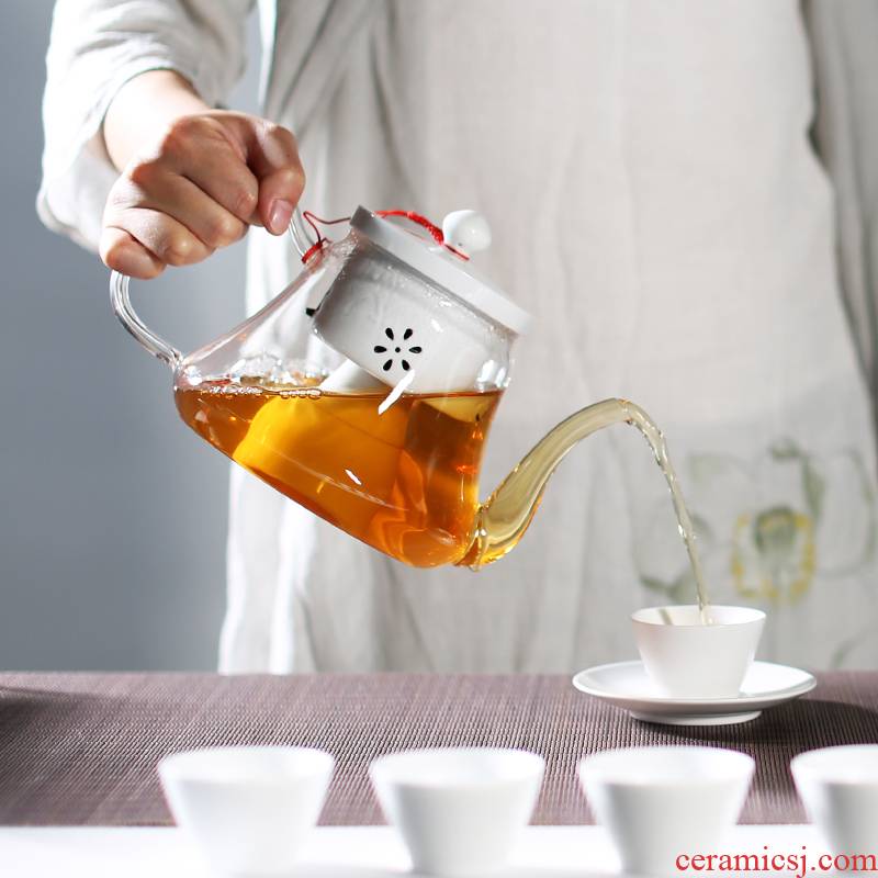 Electric TaoLu heat - resistant glass tea boiling black tea tea machine Electric heating steam make tea tea set automatically the teapot