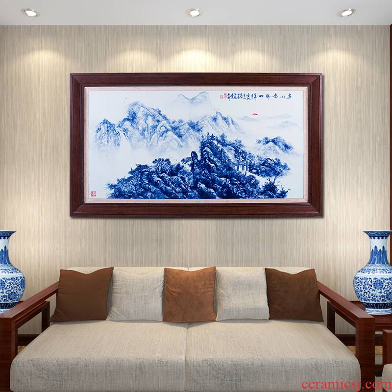 Jingdezhen ceramics hand - made porcelain plate painting the sitting room adornment study background wall hangs a picture porch murals murals