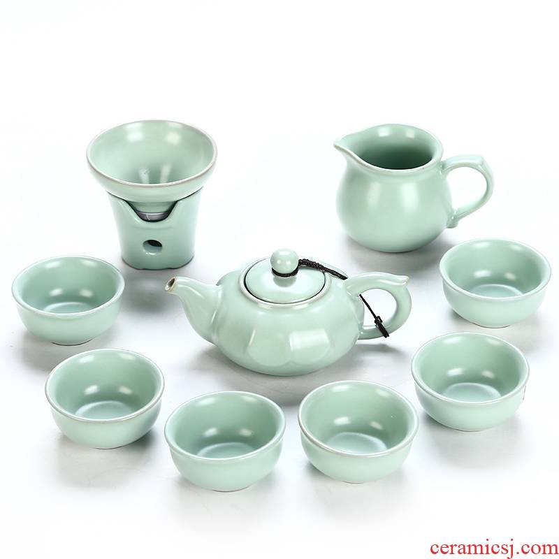 Friends is your up kung fu tea tea set the teapot tea sea, open the slice your porcelain ceramic tea set for