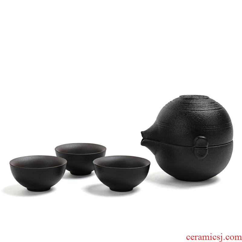 All the popular travel to crack a pot of 2 cup three four cups of home office ceramic teapot kung fu tea set